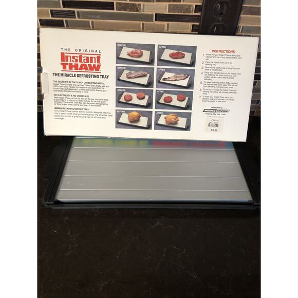 Vintage Instant Thaw Defrosting Food With Tray 1995 The Media Group With Box - Picture 4 of 4